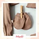 Eslenza Organik 10 Parçalı Hastane Çıkış Seti Kahve