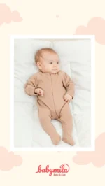 Eslenza Organik Fermuarlı Tulum Kahve
