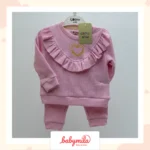Grow Baby 2'li Fırfırlı Kız Takımı Pembe